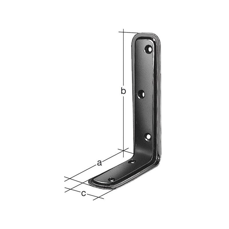 Equerre Emboutie Bichromaté, 25X40X70 Mm