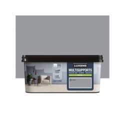 Peinture satiné mur, boiserie et radiateur, LUXENS Granit 3, gris, 2.5 litres