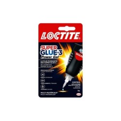 Colle de reparation loctite superglue-3 power gel control flacon 3g