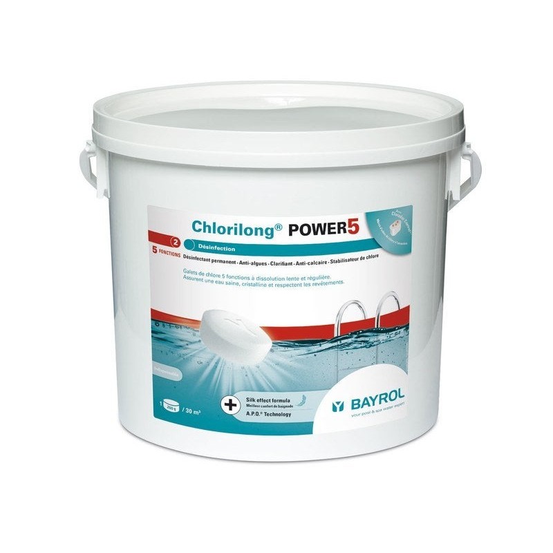 Chlorilong power 5 BAYROL export 5 Kg