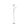 Lampadaire liseuse, E27, H.177 cm, Basic, gris