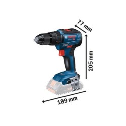 Perceuse a percussion sans fil BOSCH PROFESSIONAL, 18 V 2 Ah, 2 batteries GSB 18