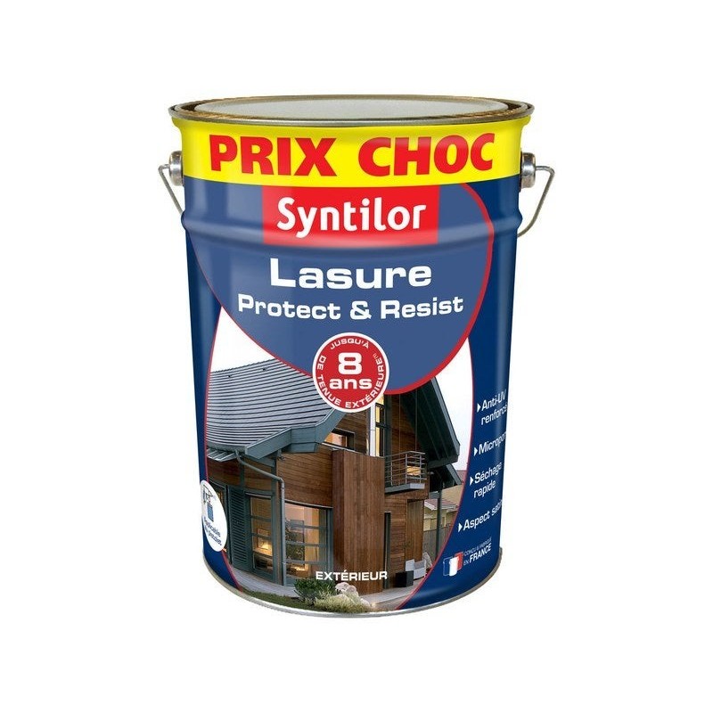 Lasure SYNTILOR protect & résist chêne clair 5 L