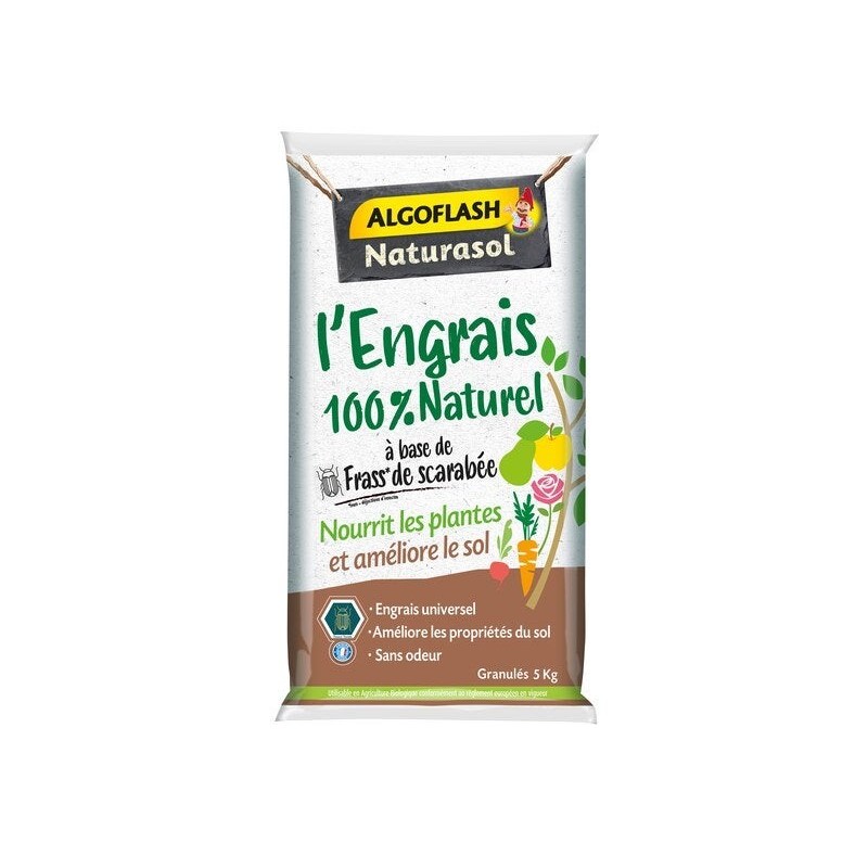 Engrais naturel complet ALGOFLASH NATURASOL 5 kg