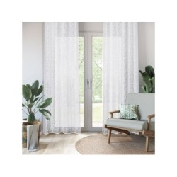 Voilage transparent en viscose, OSAKI INSPIRE, l.140 x H.280 cm, blanc