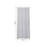 Voilage transparent en viscose, OSAKI INSPIRE, l.140 x H.280 cm, blanc