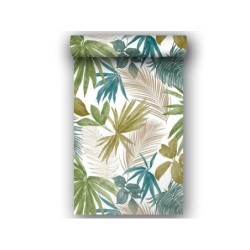 Papier peint intissé Wild palms vert