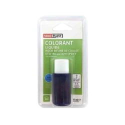 Colorant pour résine époxy en poudre Soloplast 15ml bleu transparent