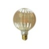 Globe 95 led fil strie ambre e27 6w 500lm XXCELL