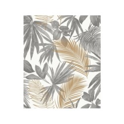 Papier peint vinyle Wild palms gris