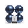 Kit 4 boules plastique bleu nuit