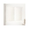 Paire de vitrages transparent Tamara blanc et dore l. 45 x H. 120 cm