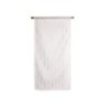 Paire de vitrages transparent Tamara blanc et dore l. 60 x H. 120 cm