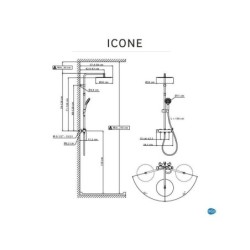 Colonne de douche mécanique, SENSEA Icône