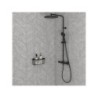 Colonne de douche thermostatique Icone, SENSEA, noir