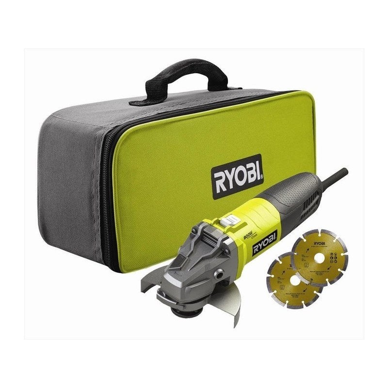 Meuleuse d'angle filaire RYOBI, Rag800-125sd1, 800 W