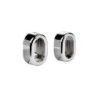 Lot de 2 support de barre de penderie D30 x 15 mm ovale chrome 28.95 m