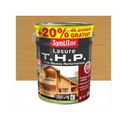 Lasure SYNTILOR Thp 8 ans chêne naturel satiné 5L+20% gratuit