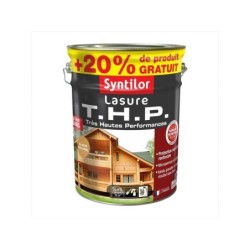 Lasure SYNTILOR Thp 8 ans chêne naturel satiné 5L+20% gratuit