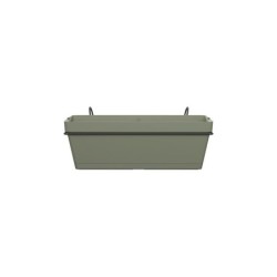 Jardinière et support plastique NATERIAL L.50 x l.49.97 x H.19.156 cm vert