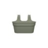 Jardinière balcon polypropylène NATERIAL L.26,6 x l.35 x H.24.8 cm vert olive