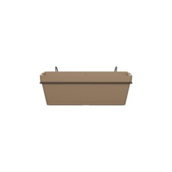 Jardinière et support plastique NATERIAL L.50 x l.49.97 x H.19.156 cm taupe