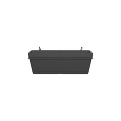 Jardinière et support plastique NATERIAL L.50 x l.49.97 x H.19.156 cm anthracite