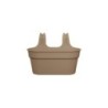 Pot accroche balcon 35 cm taupe NATERIAL