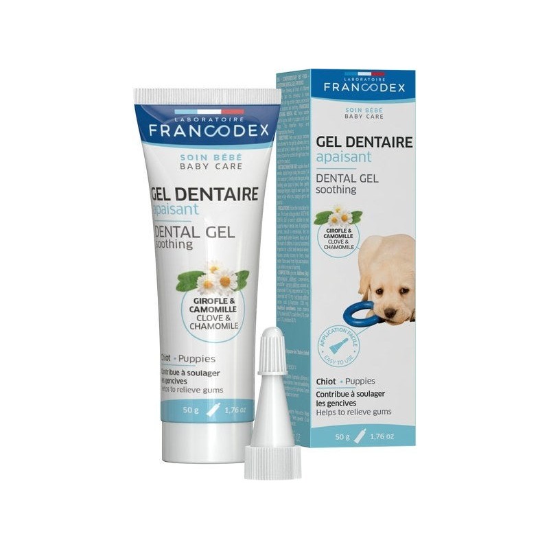 Gel dentaire apaisant pour chiot 50 G FRANCODEX