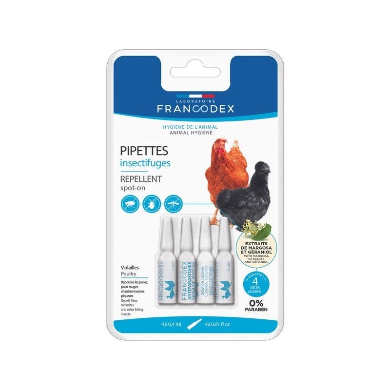 PIPETTES INSECTIFUGES VOLAILLES