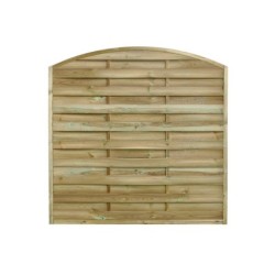 Panneau bois occultant Panneau bois Arc FOREST STYLE, l.180 x H.180 cm, beige