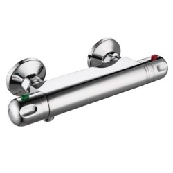 Mitigeur thermostatique douche chrome chrome, SENSEA Hilir