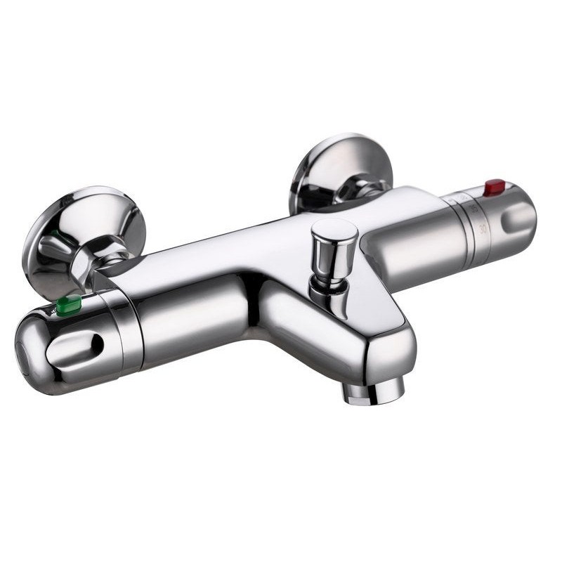 Mitigeur thermostatique de baignoire chrome chrome, SENSEA Hilir