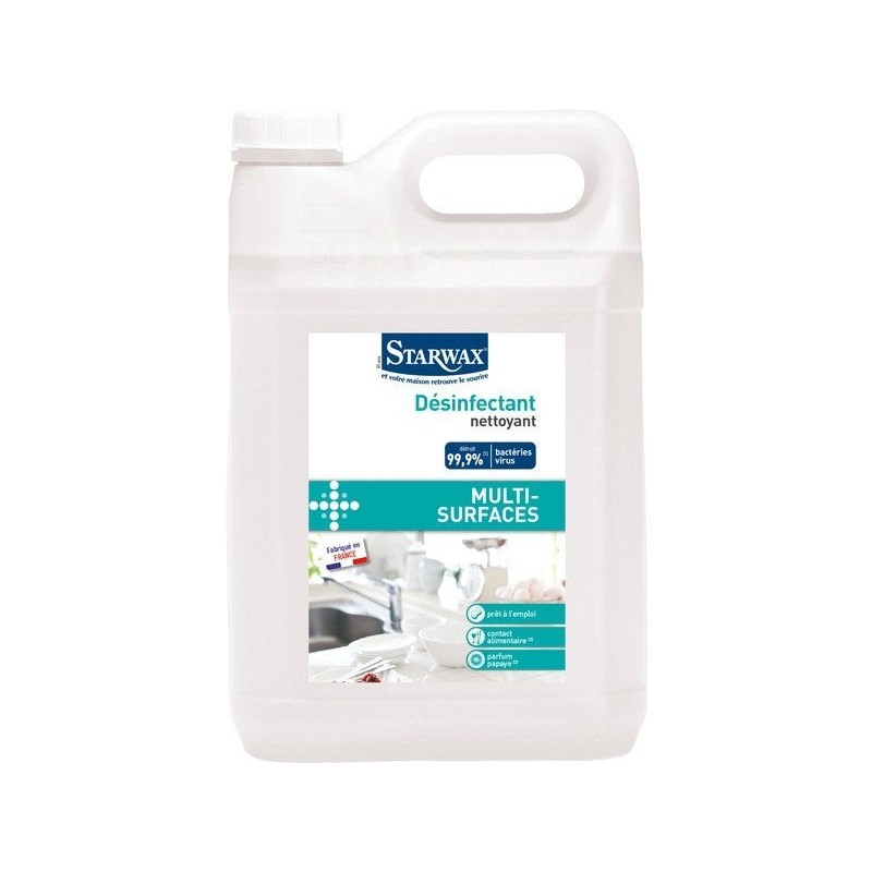 Désinfectant nettoyant multi-surfaces STARWAX 5L