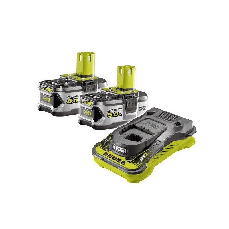 Kit 2 outils RYOBI Rc18150-250x, 18 V 5 ah, 2 batteries