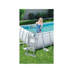 Piscine hors-sol tubulaire Power Steel BESTWAY, L.4.04 x l.2.01 x H.1 m