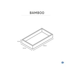 Organiseur H.4.5 x l.16.3 x P.4.5 cm, bambou naturel, l