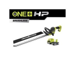 Taille-haie brushless, RYOBI ONE+ RY18HTX60A-125 18V, 1 batterie 2.5Ah, 60 cm