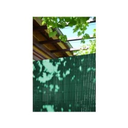 Canisse double face lame 10mm pvc vert 30% recyclé, IDEAL GARDEN, H.1,5 x L.3m