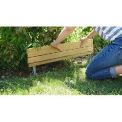 Bordure a planter Hakea bois, H.30 x L.75 cm