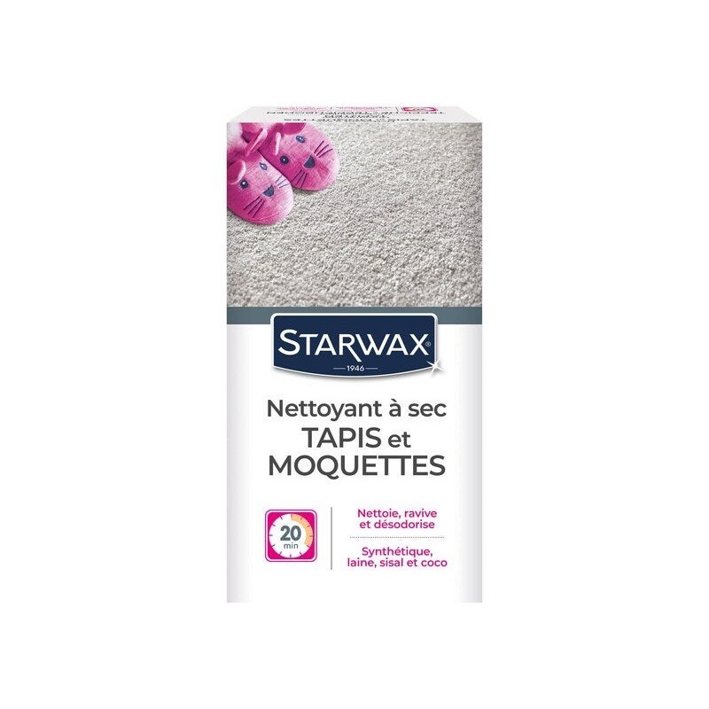 Nettoyant à sec tapis et moquette, STARWAX, 0.5 kg