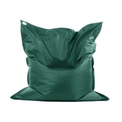 Pouf de sol rectangulaire 140 x 180 cm IN&OUT COTTON WOOD--Vert Emeraude