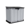 Coffre de jardin tout midi gris clair / noir, 845 l