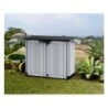 Coffre de jardin tout midi gris clair / noir, 845 l