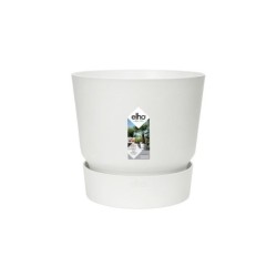 Pot Greenville a reserve d'eau Diam.19.5 L.19.5 x l.19.5 x H.18.4 cm blanc