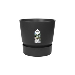 Pot Greenville a reserve d'eau Diam.19.5 L.19.5 x l.19.5 x H.18.4 cm noir