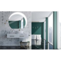 Miroir lumineux, l.120 x H.105 cm Eclipse