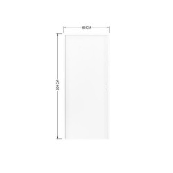 Bloc-porte Cali blanc, H.204 x l.83 cm, reversible