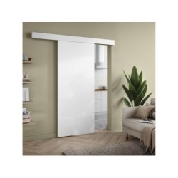 Porte coulissante MDF Cali blanche, H.204 x l.73 cm