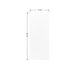 Porte coulissante MDF Cali blanche, H.204 x l.73 cm